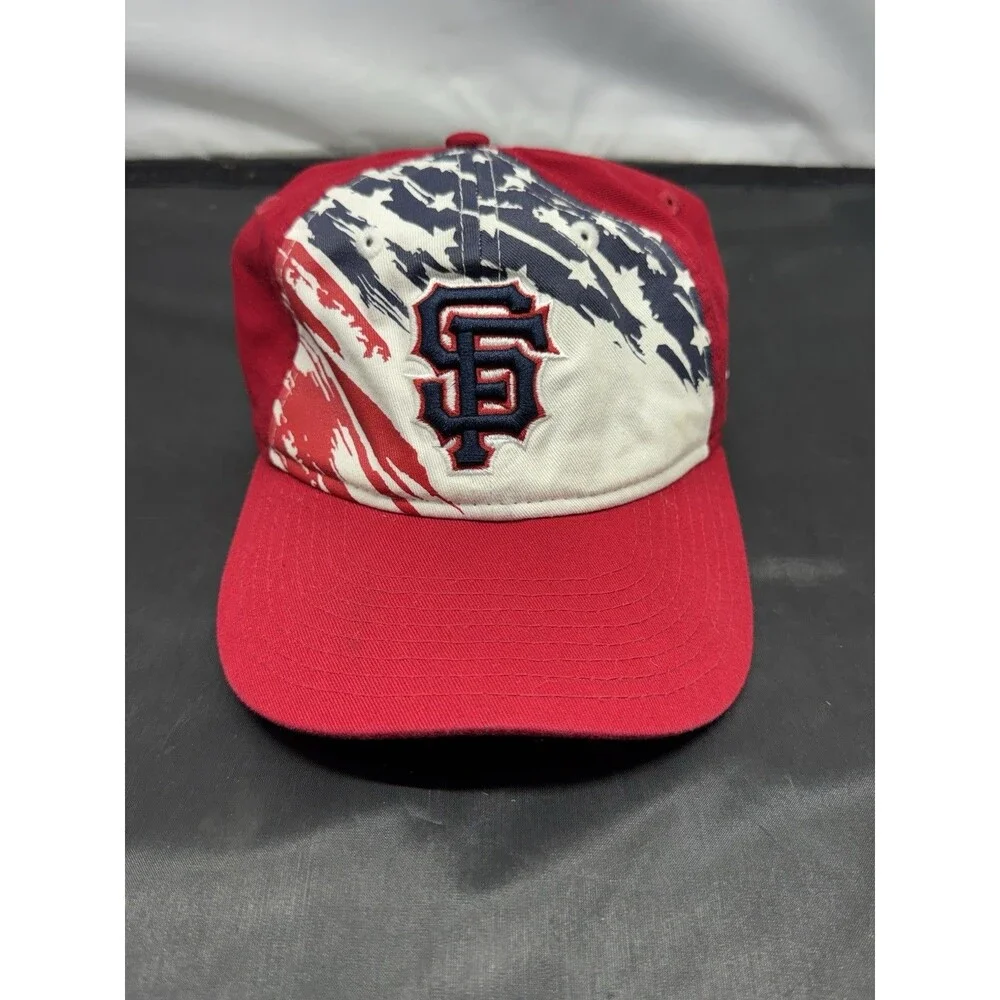 San Francisco Giants 4th Of July American Flag Hat 2022 Youth OS Adjustable